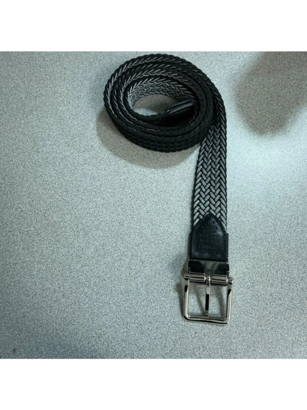 NWT Tommy Bahama Men's L/XL 40-44 Stretch Reversible Belt Black  Gray